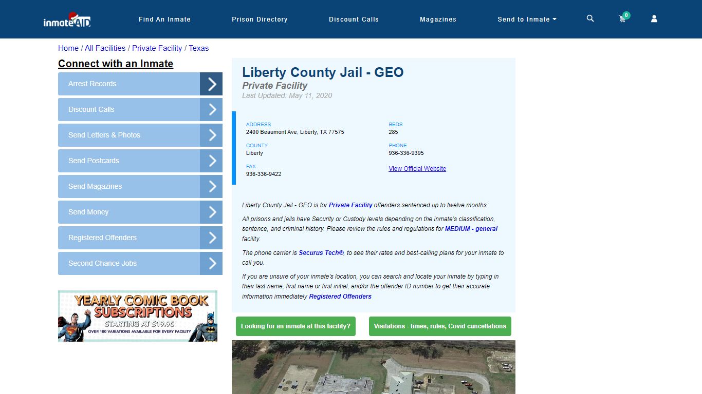 Liberty County Jail - GEO - Inmate Search - Liberty, TX